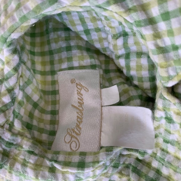 Boy's Green Seersucker Strasburg Short Outfit 18M - Picture 2 of 3